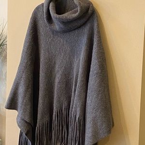 Gray poncho